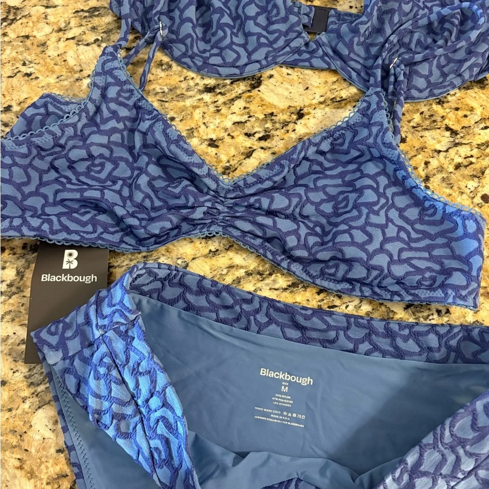 Midnight Jacquard Blackbough Swim Bikini - Picture 6 of 8